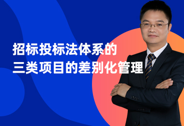 招标投标法体系的三类项目的差别化管理