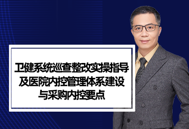 《卫健系统巡查整改实操指导及医院内控管理体系建设与采购内控要点》