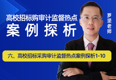 高校招标采购审计监督热点案例探析1-10